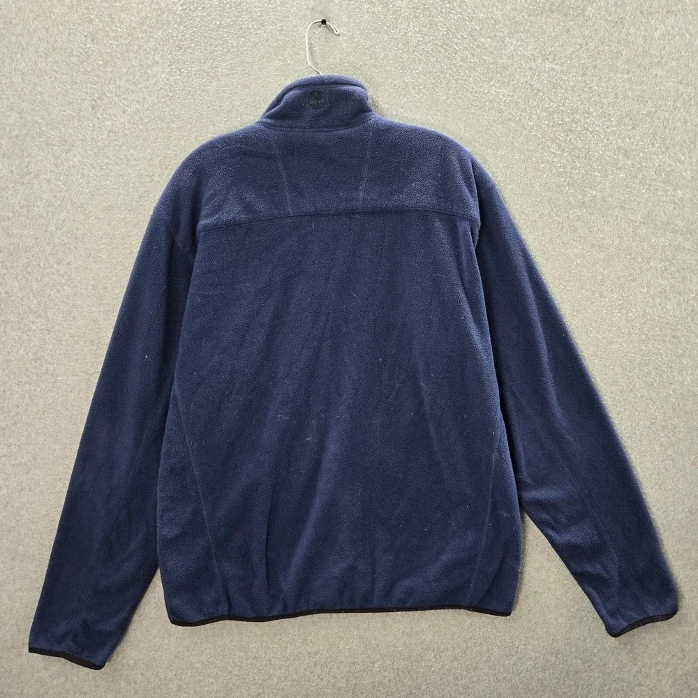 Timberland Men Jacket Large‎ Blue Softshell Fleece Full Zip